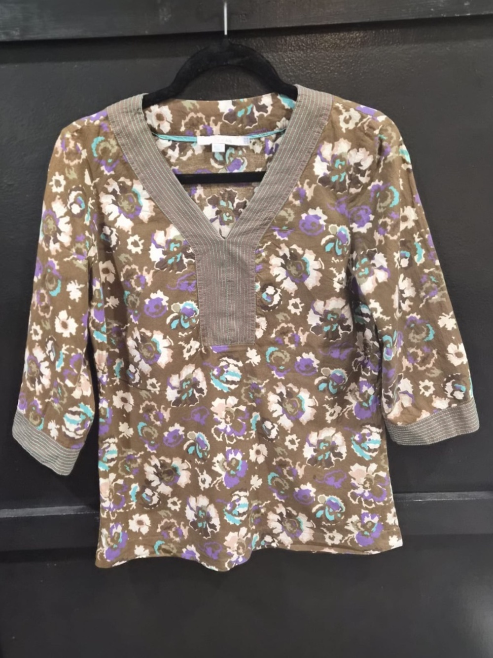 Boden | Multi-Colored Blouse | Brown | Size 4